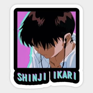 Shinji Ikari Sadboy Sticker